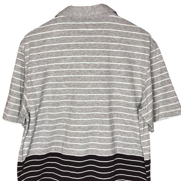 Linksoul Polo Shirt Cotton Performance Golf Shirt Brown Stripes Men’s Large - Picture 8 of 11